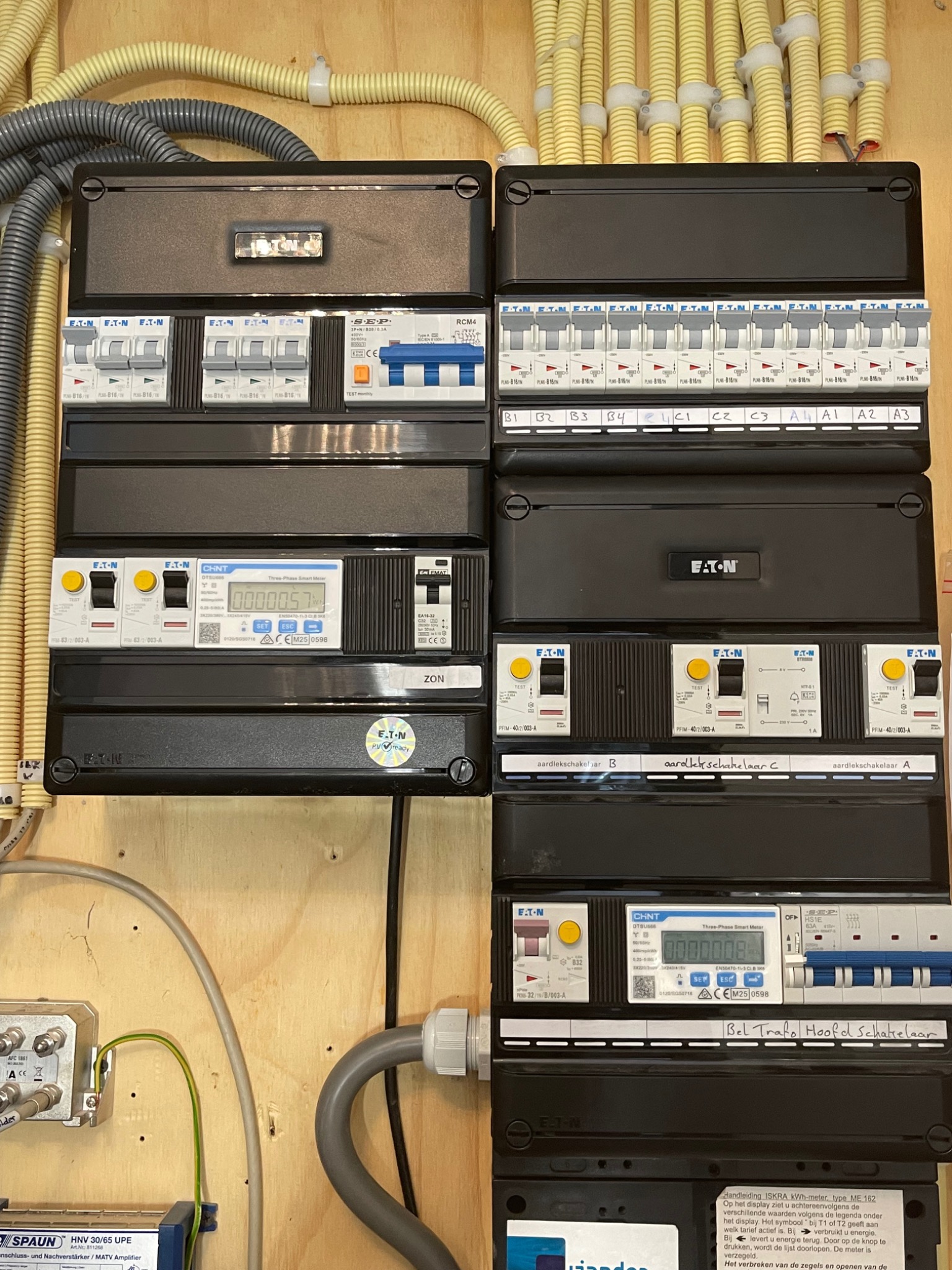 Recente groepenkastinstallatie door DBE